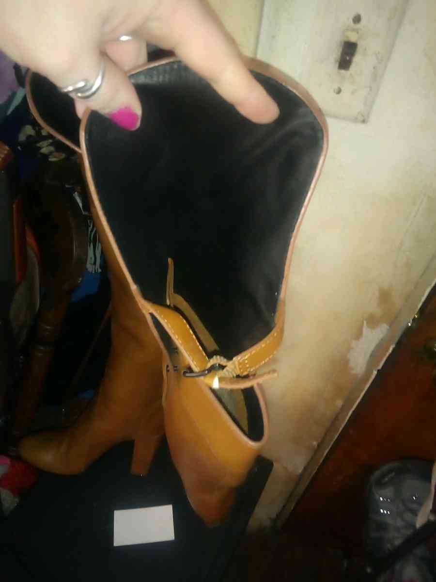 ORA over the knee tan boots