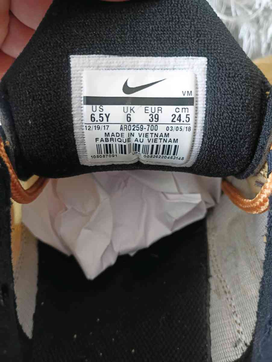 Nike Air Max Plus TN BG Metallic Gold Red Reflective Sz 65y