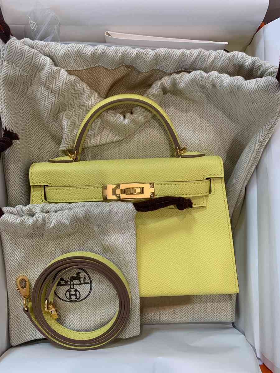 Hermes Mini Kelly Epsom Yellow