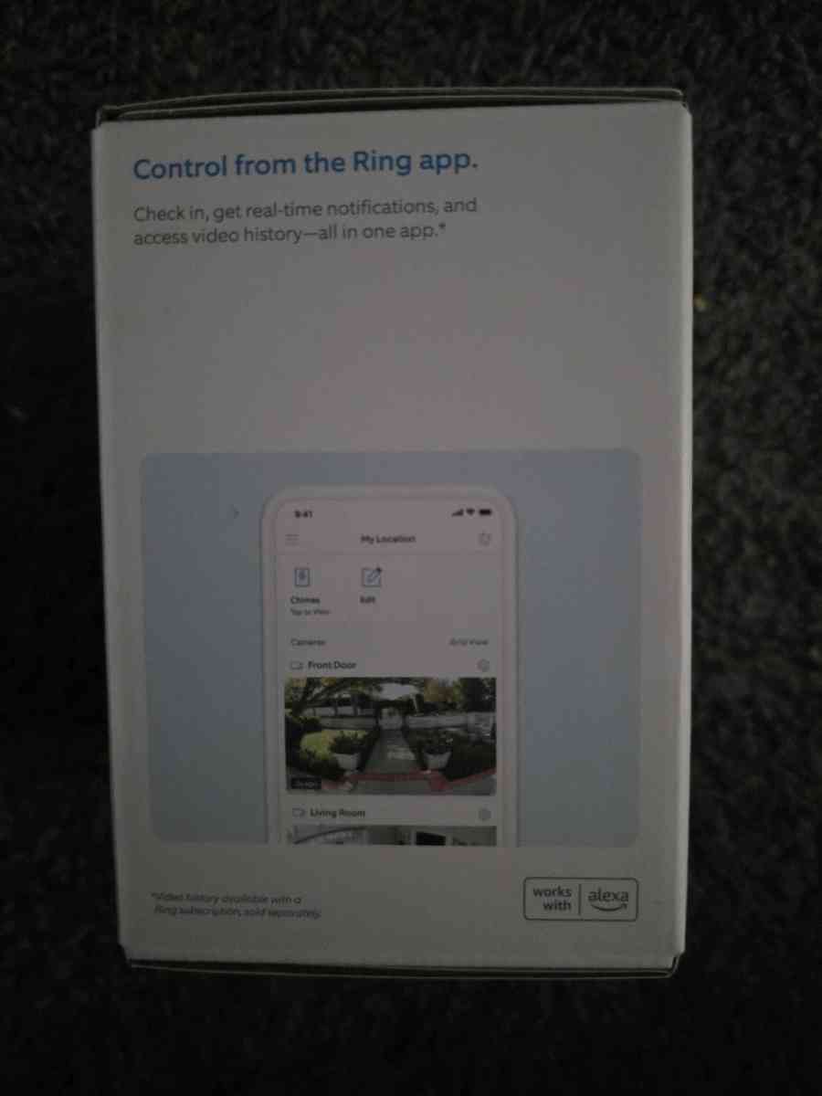 Ring Battery Doorbell And Indoor Cam open seal