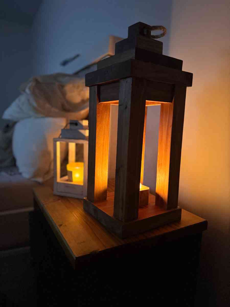 Cedar Wood Handmade Lanterns