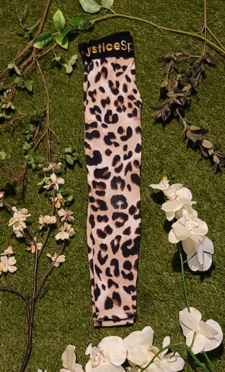 Girls Sport Leopard Print Leggings