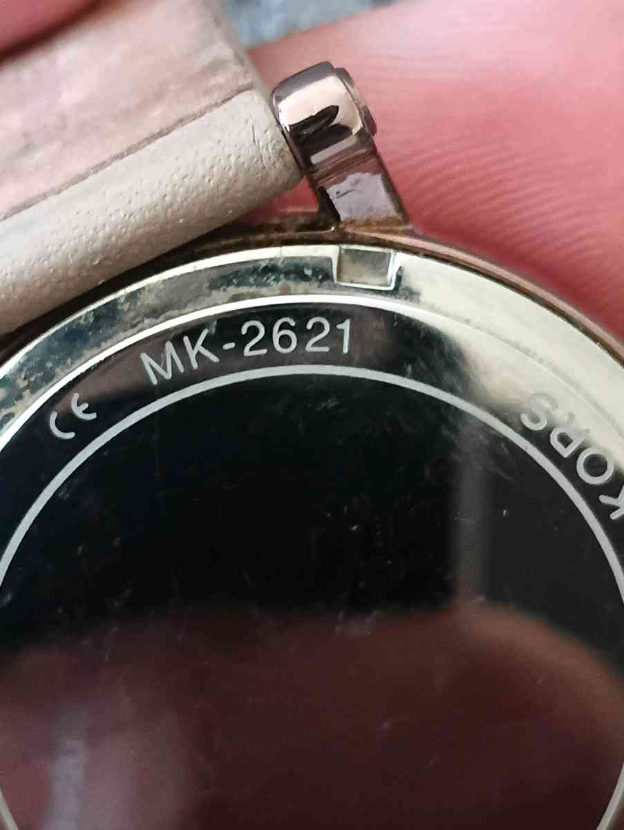 MICHAEL KORS Womens Norie Sable IP Latte Beige Leather Rose