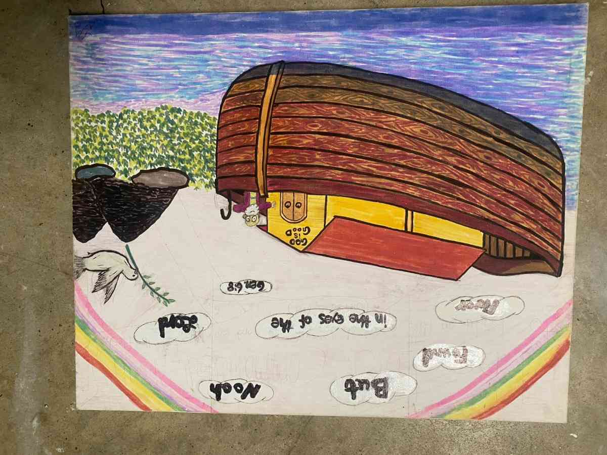 Noahs Ark Christian painting - Fort Worth, Texas - FleaMarketBay