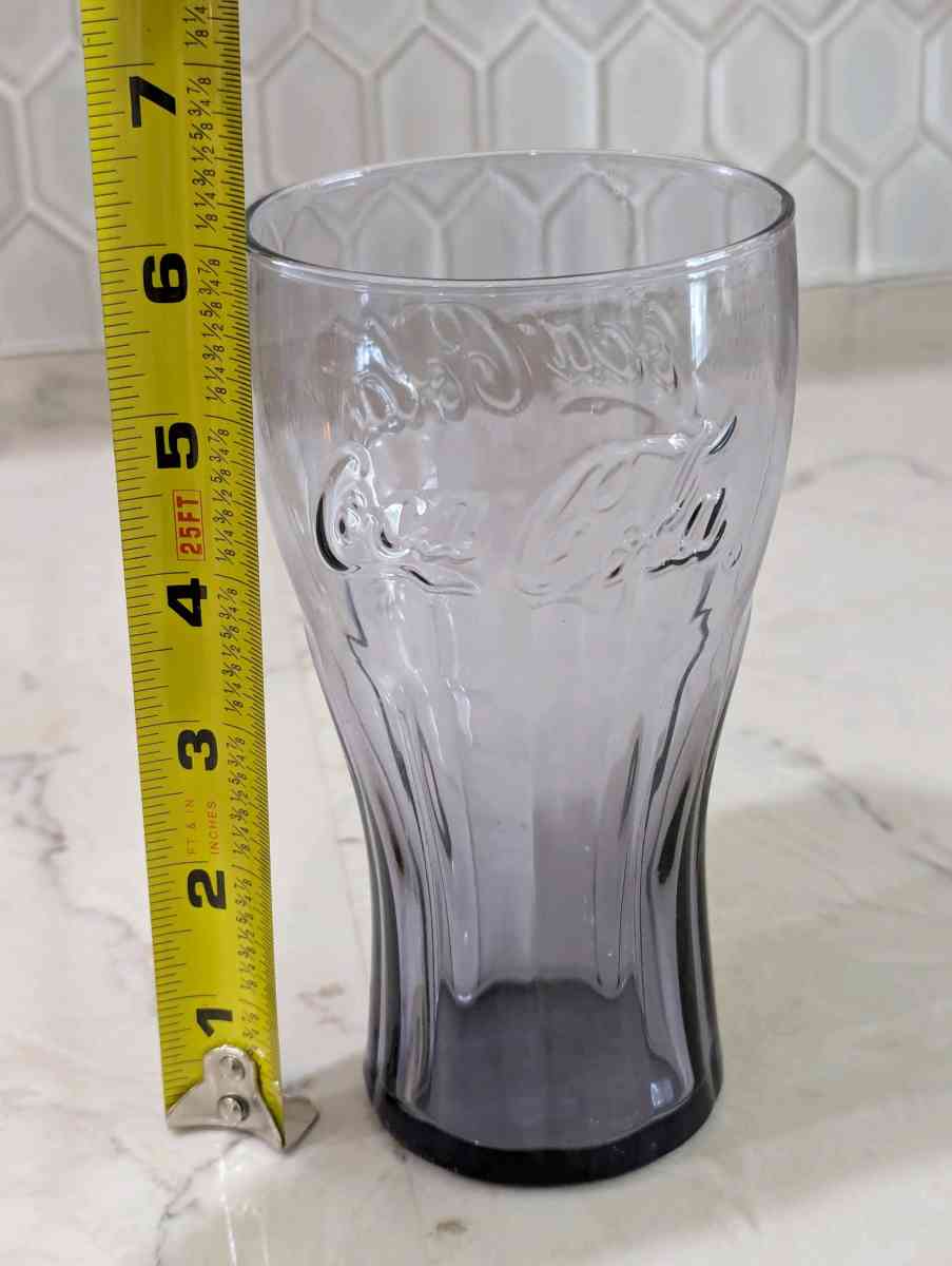 Pair of Purple CocaCola Glasses