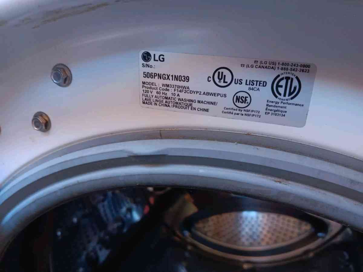 washer and dryer both 110v and 220V