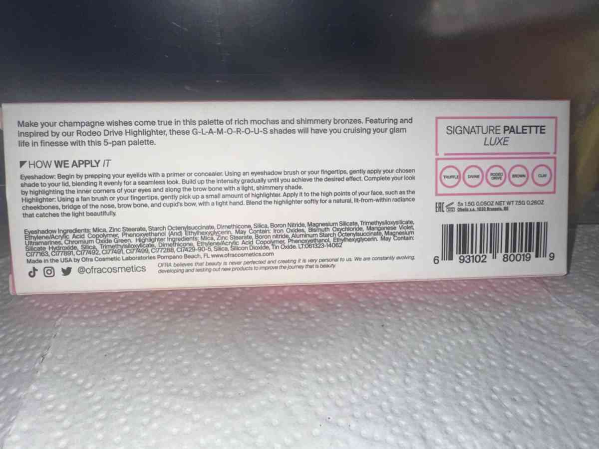 OFRA signature palette luxe