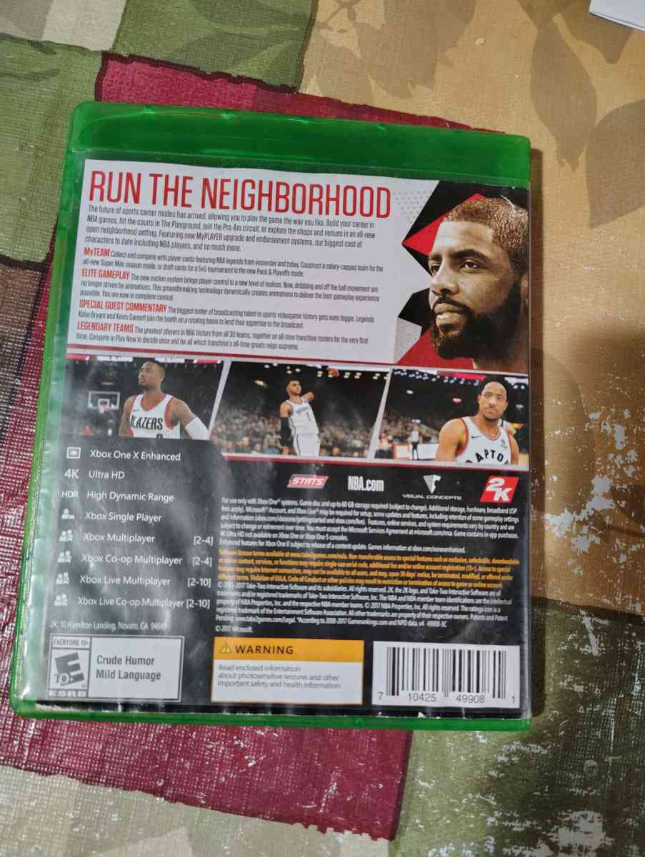 NBA 2K18 Xbox One Almost New Condition No scratches or smear