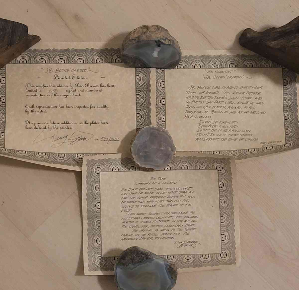 JOHN WAYNE FOUR FACES WEST LITHOGRAPH PRINT BY GIL ORTEGA 19