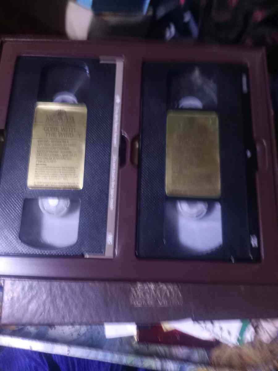 collectible VHS types gone with the wind in case