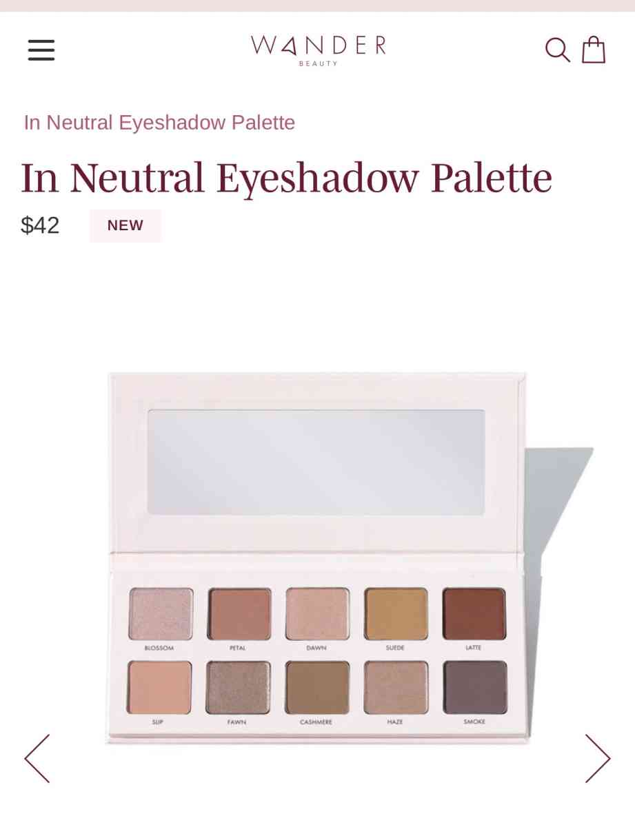 Wander Beauty In Neutral Eyeshadow Palette