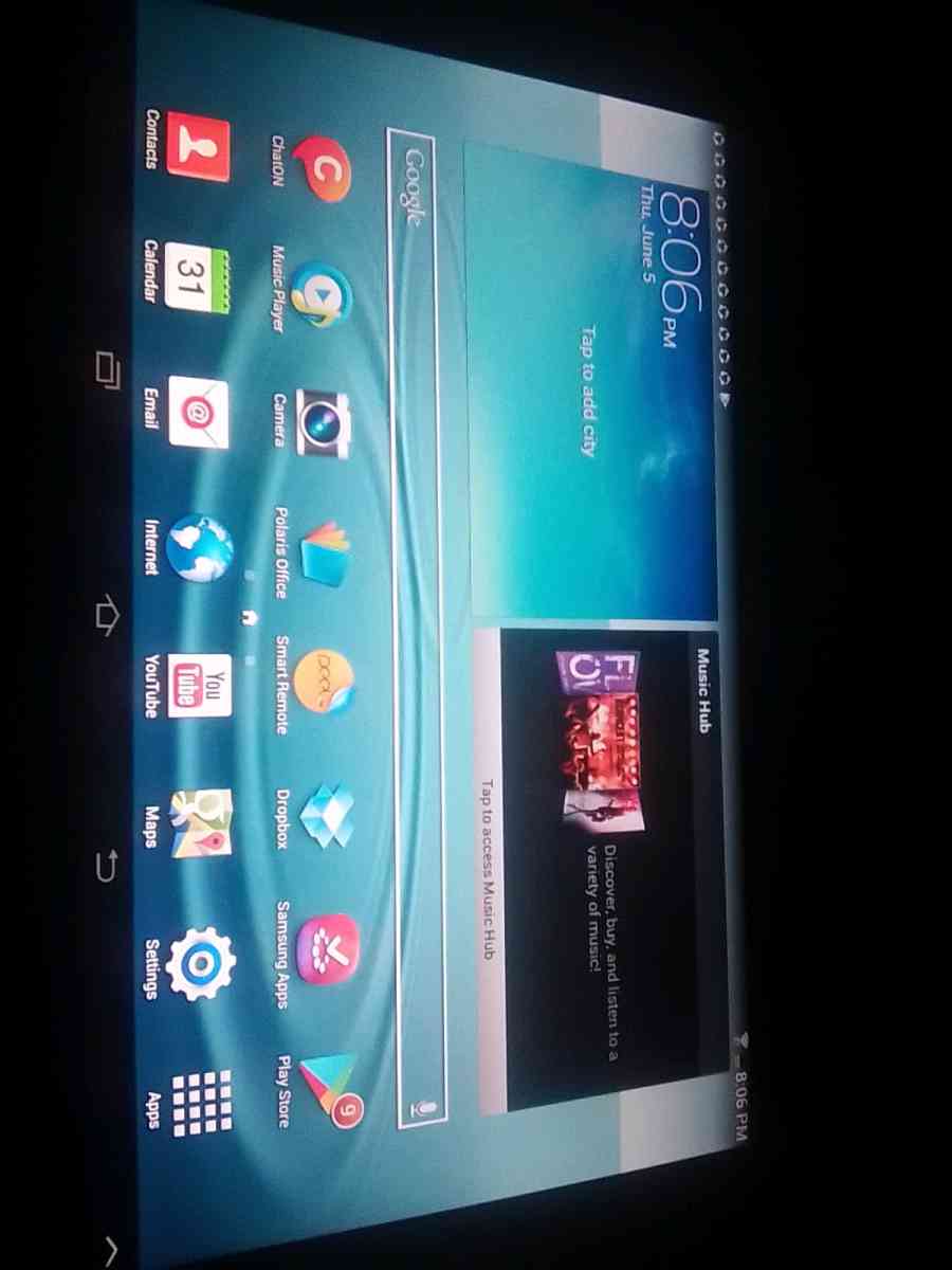 Samsung Galaxy tablet