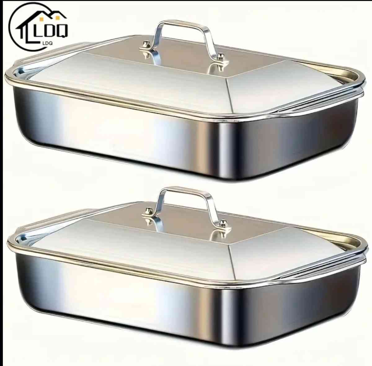 2Pack Stainless Steel Baking Pan 2Pack Stainless Steel Bakin - Rochelle Park, New Jersey - FleaMarketBay