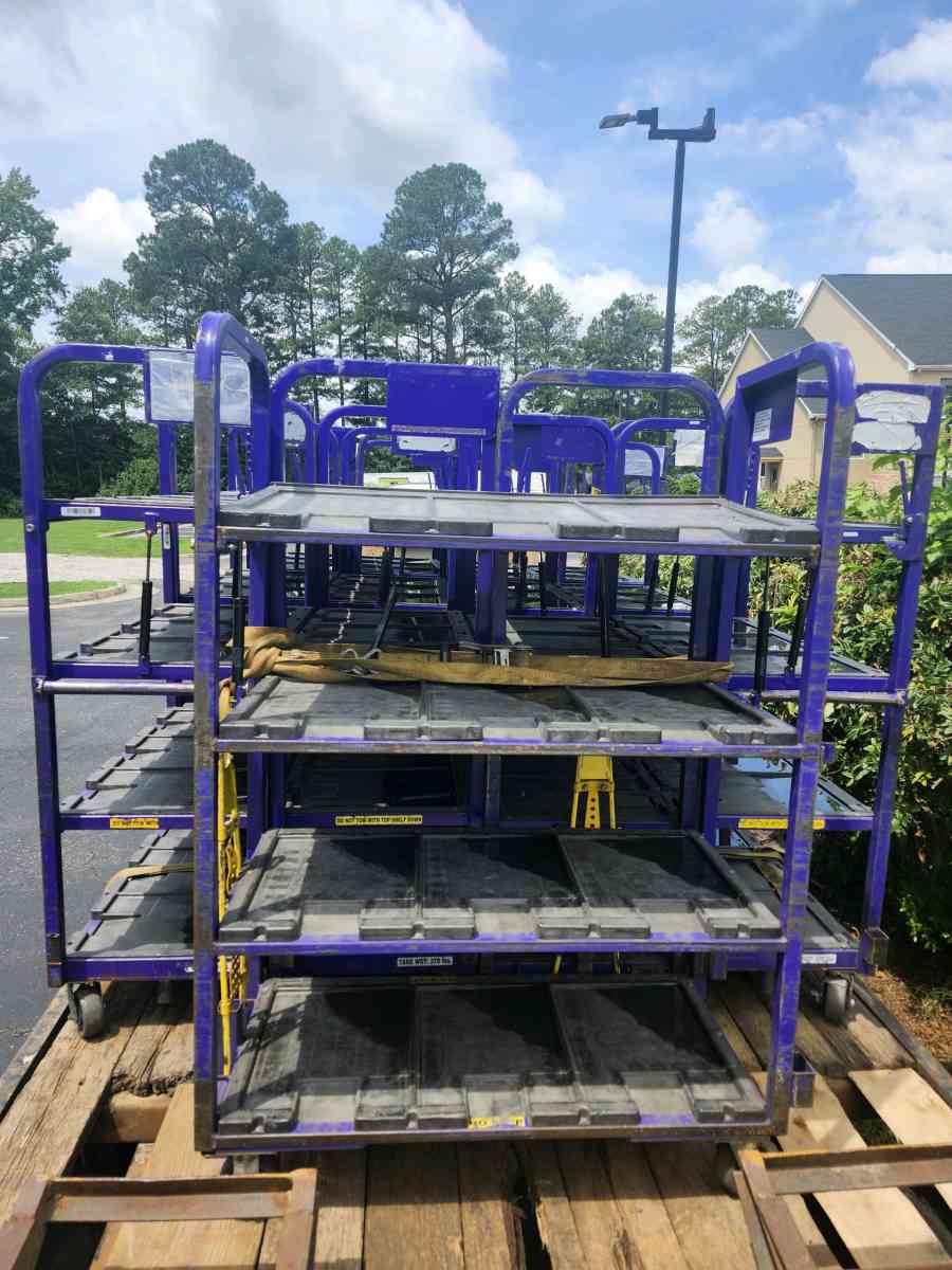 Rolling Warehouse Shelving Storage Carts - Washington, District of Columbia - FleaMarketBay