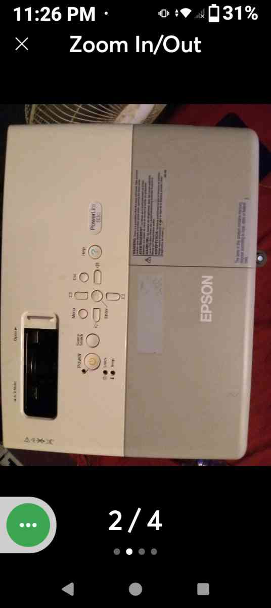 Epson powerlite 83c projector