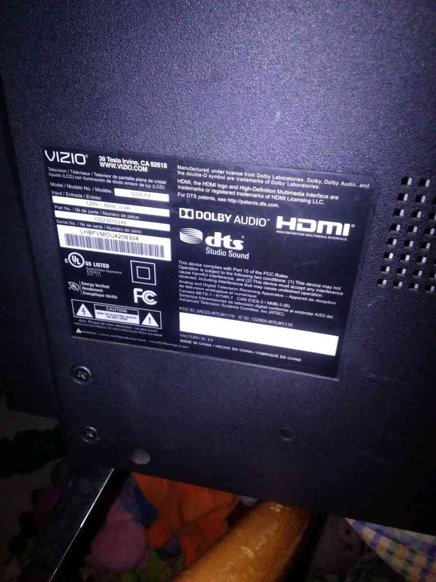 32 inch Flat screen No Remote