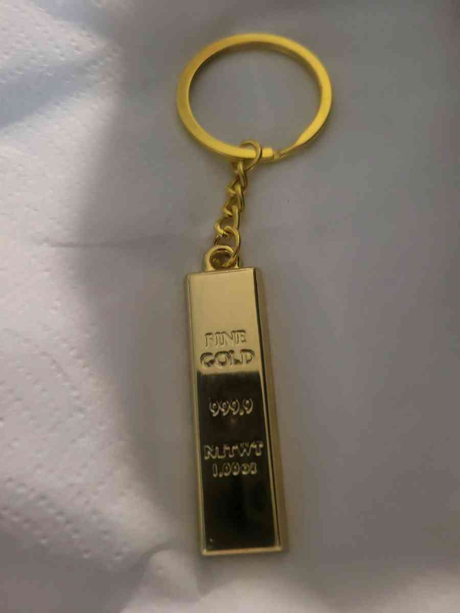 Gold Bars Keychain