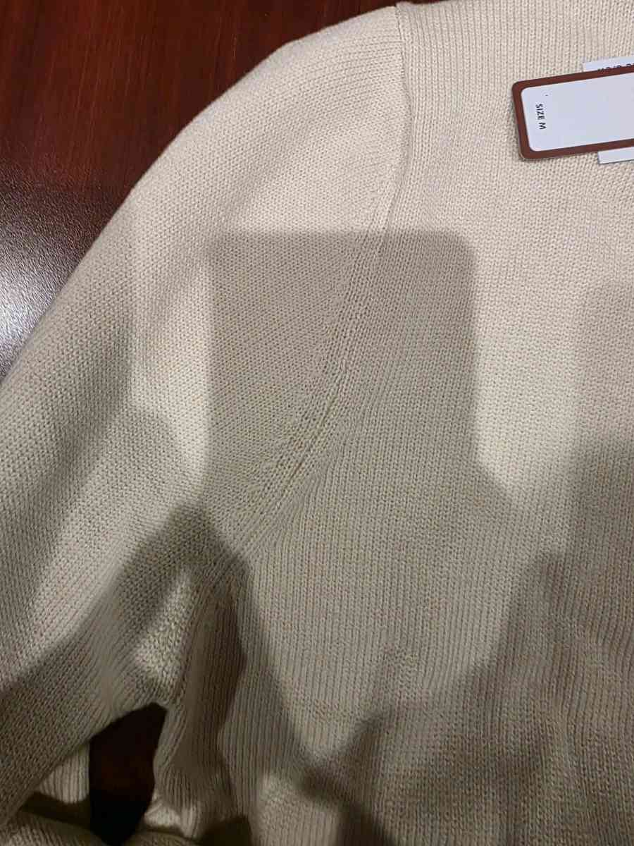 Harvard University COOP applique crew CREME sweater x6