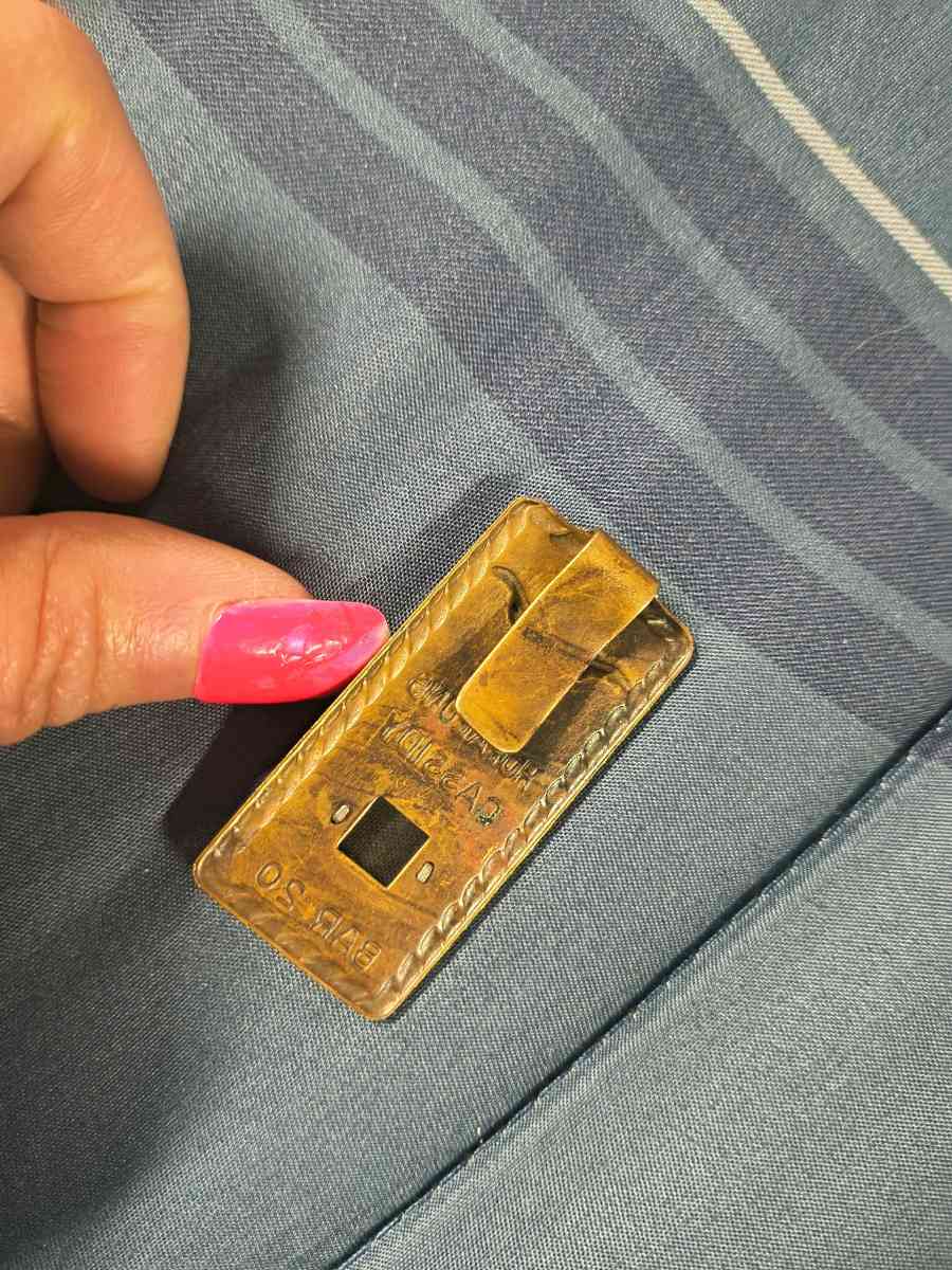 1950s vintage brass Hopalong Cassidy money clip