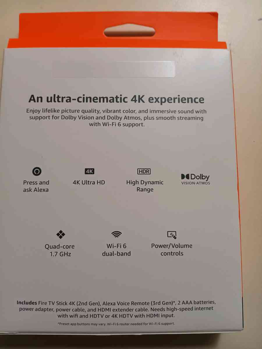 fire tv stick 4k live tv movie tv shows - Cocoa, Florida - FleaMarketBay