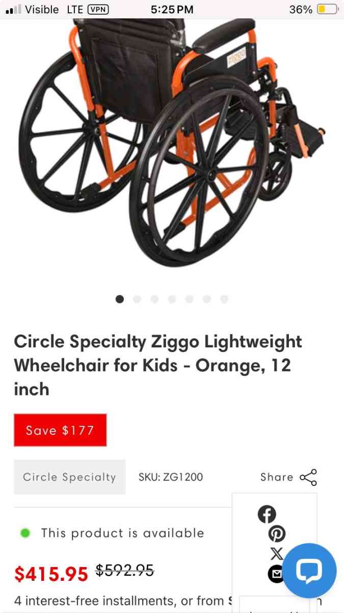 Pediatric Wheelchair