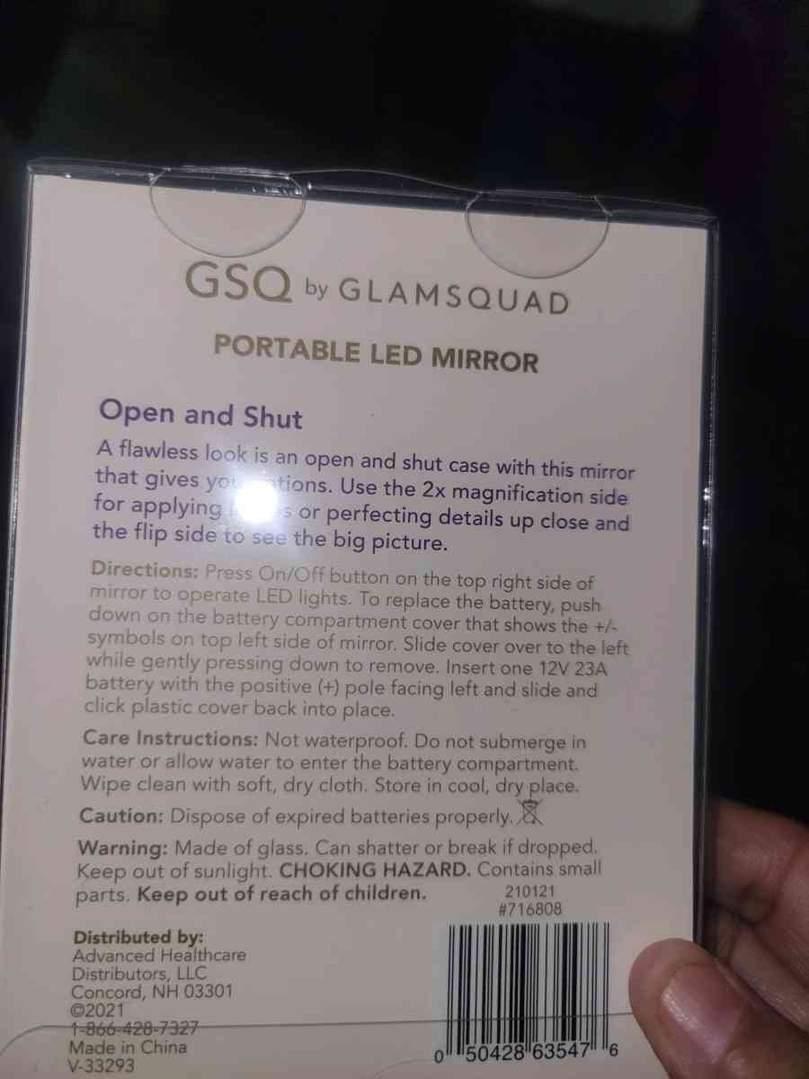 Led Mirror Battery  Included