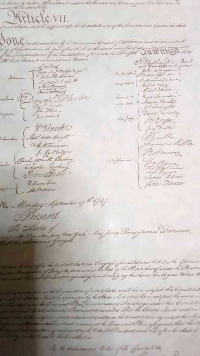 bill of rights and Gettysburg cemetery dedication