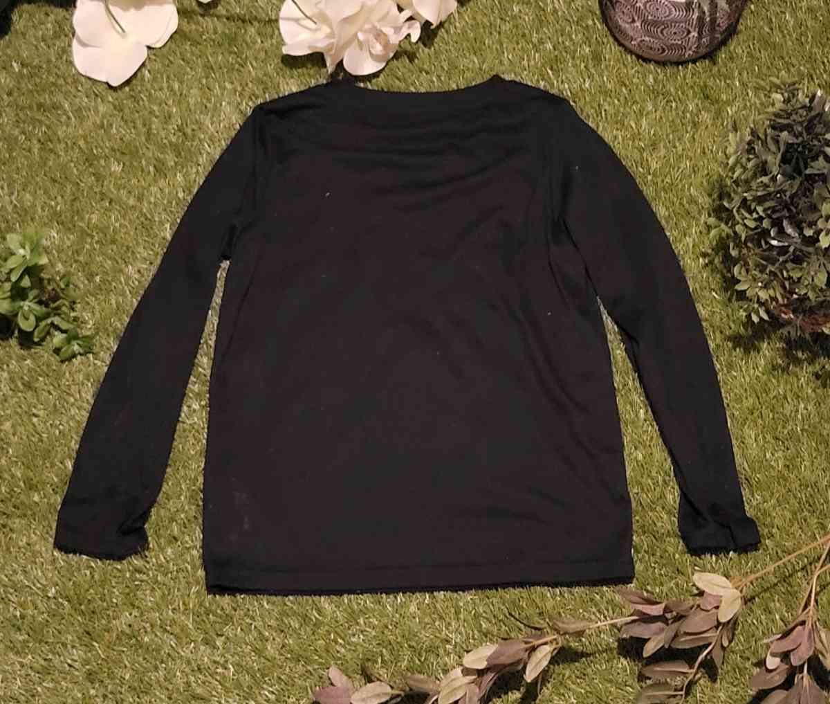 Girls Black Hurly Long Sleeve Tee