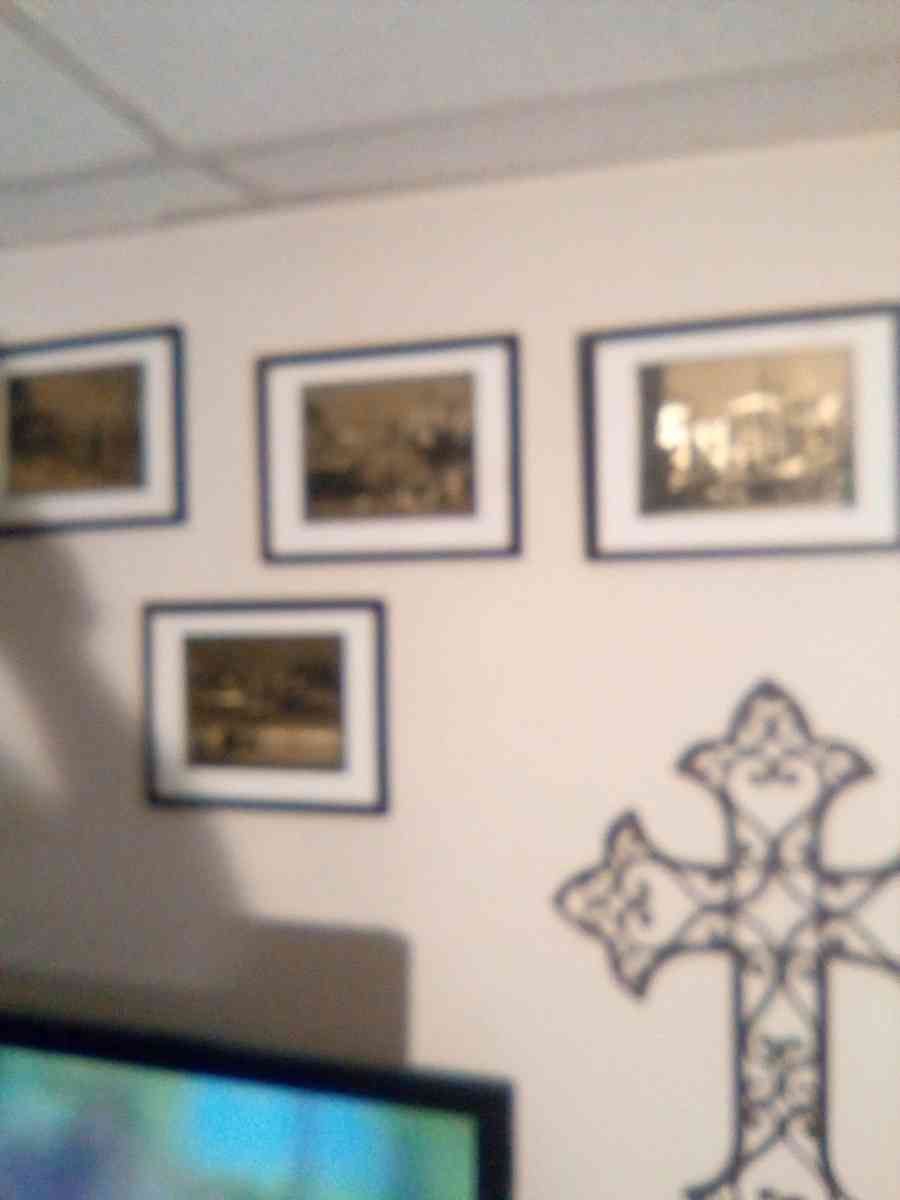 gold plated pictures set of 4