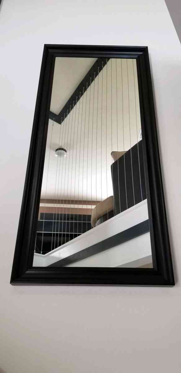 Qty 2 Black Tall Mirrors 72 x 27