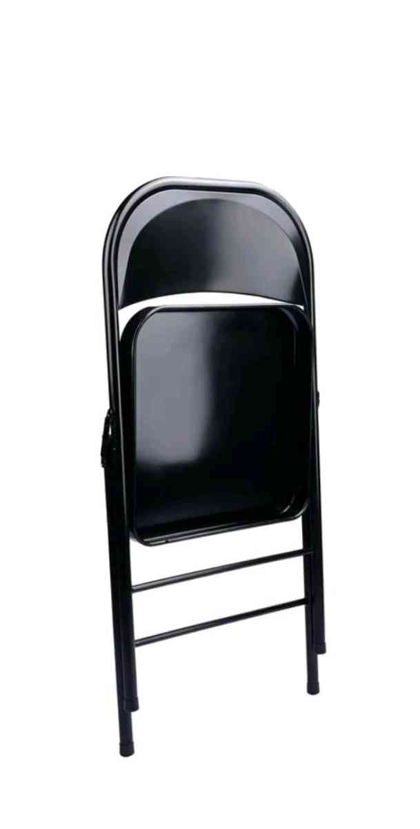 Mainstays Black Steel Folding Chair - Gulfport, Mississippi - FleaMarketBay