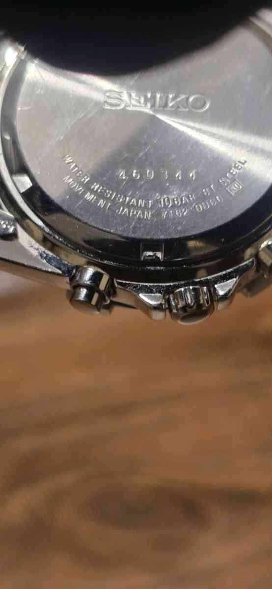 vintage seiko chronograph panda dial