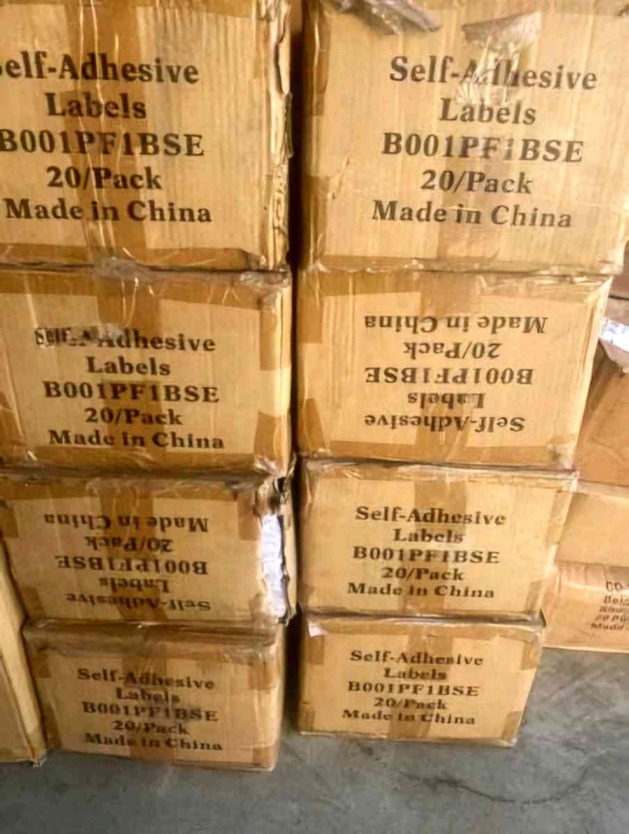 7 BOXES OF SELF ADHESIVE LABELS BOO1PF1BSE - Vacaville, California - FleaMarketBay