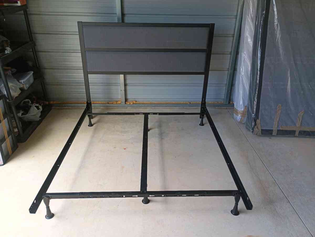 Metal Queen Size Bedframe With Box Spring