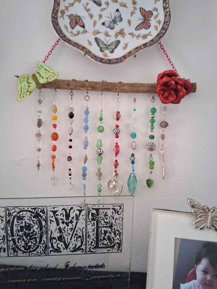 Handmade Beaded Window Art