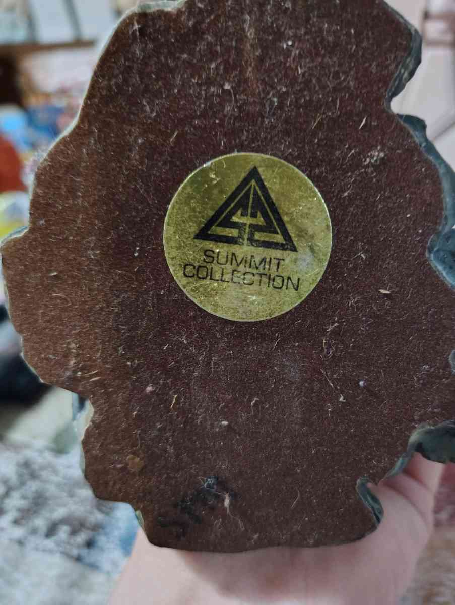 Vintage 1998 Summit Collection winged blue dragon figurine