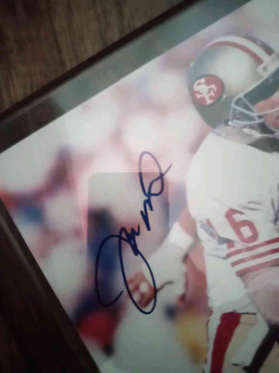 Joe Montana Autograph