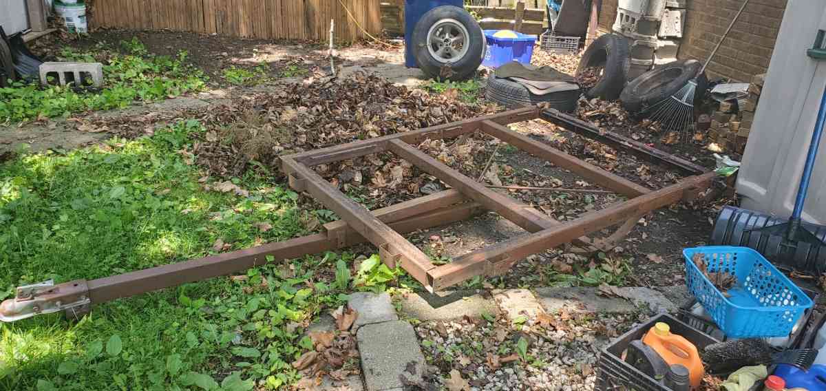 4x6ft utility dumping trailer project