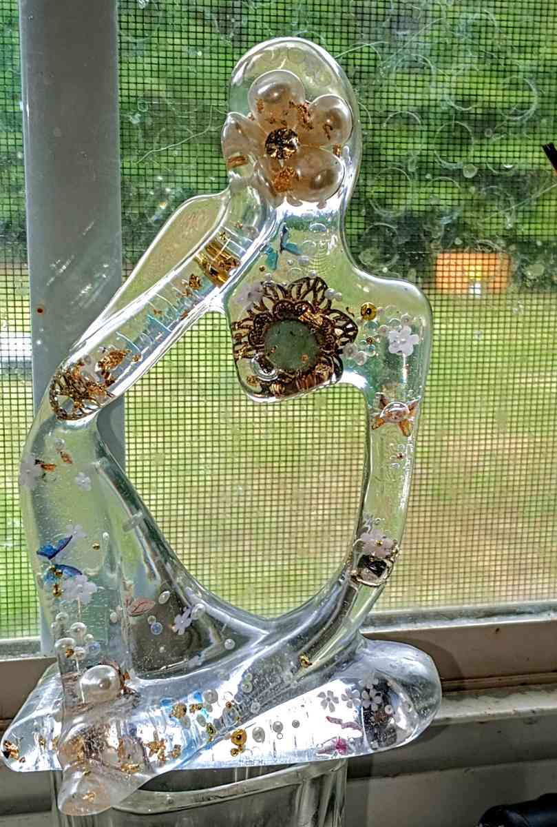 hand made resin woman figurine
