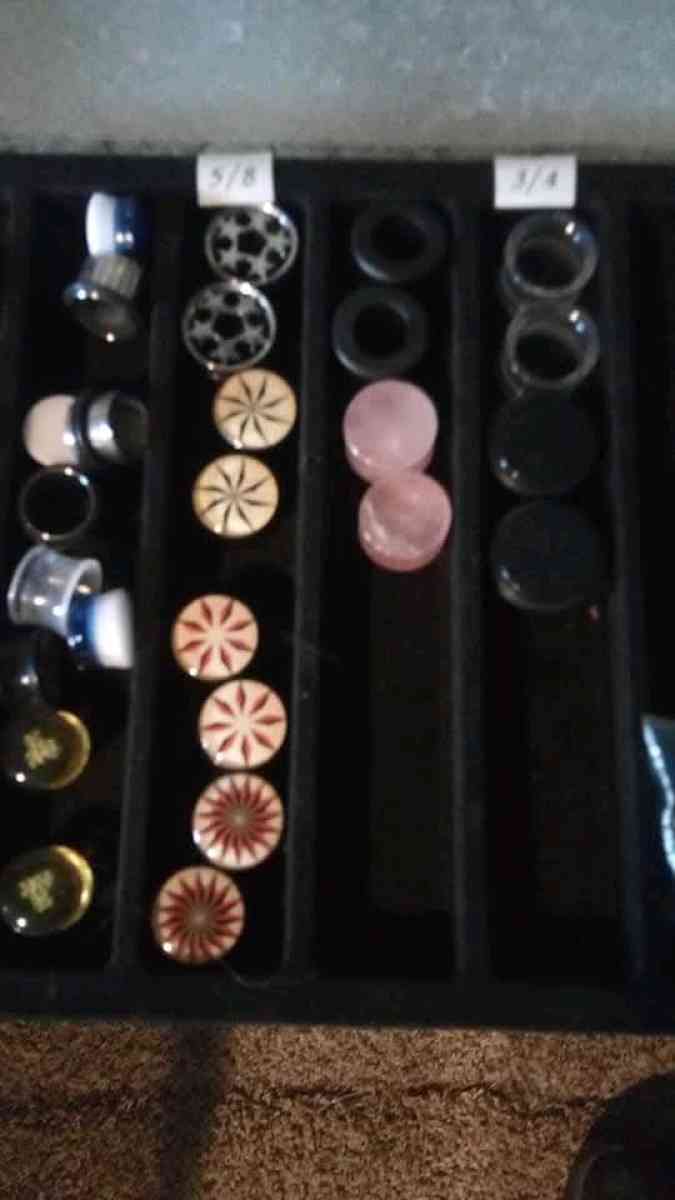 ear gauges from start to 1