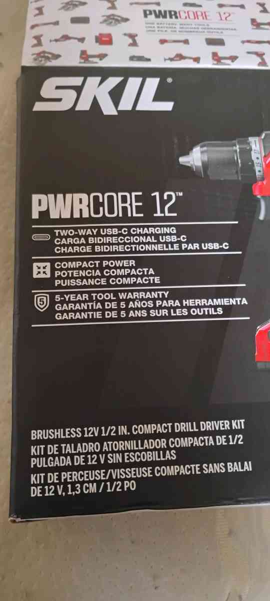 SKIL PWR CORE 12volt 12in Keyless Brushless Cordless