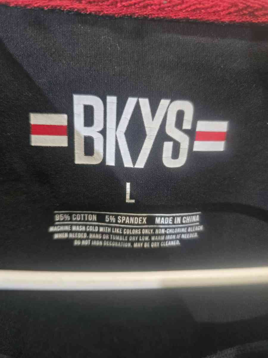 Original BKYS shirt Color Red And Black
