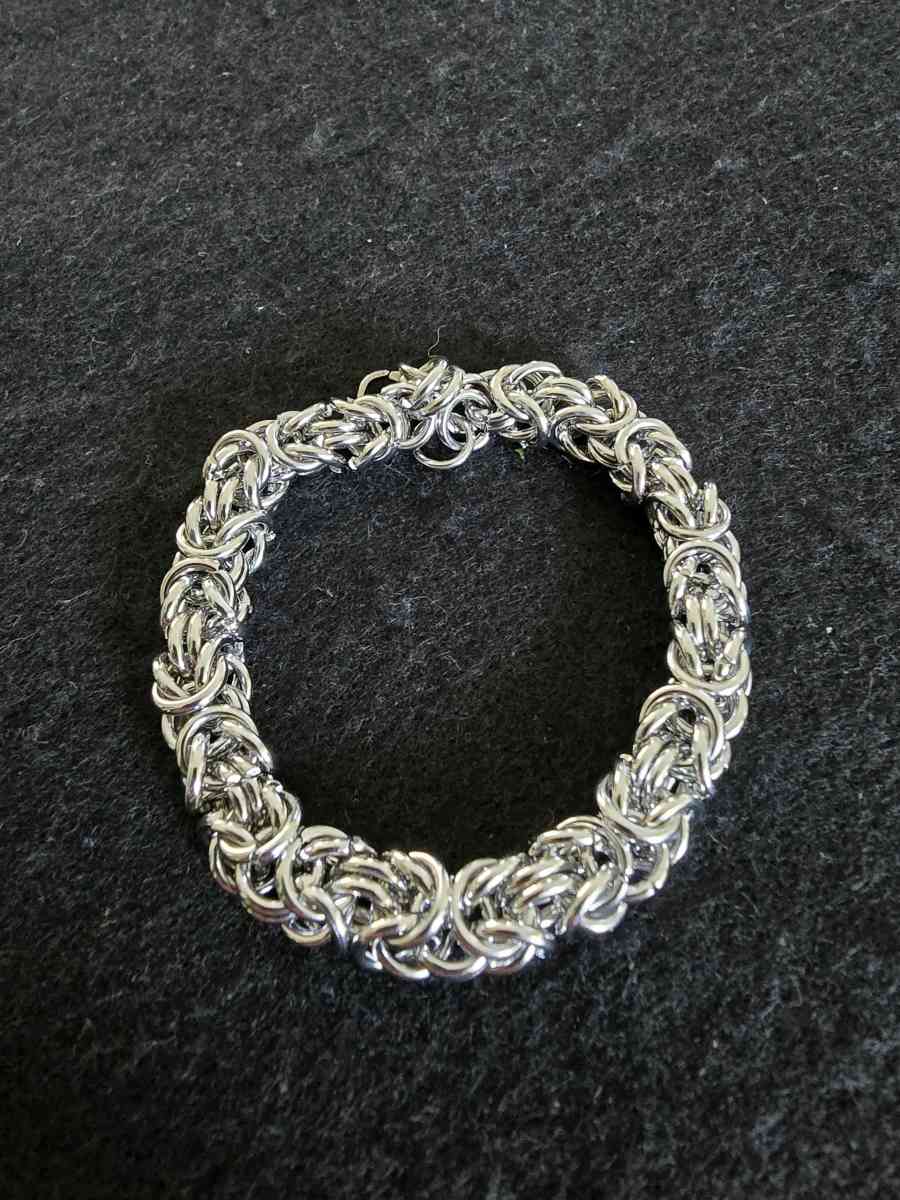 Heavy Stainless Steel Byzantine Bracelet - Simsbury, Connecticut - FleaMarketBay