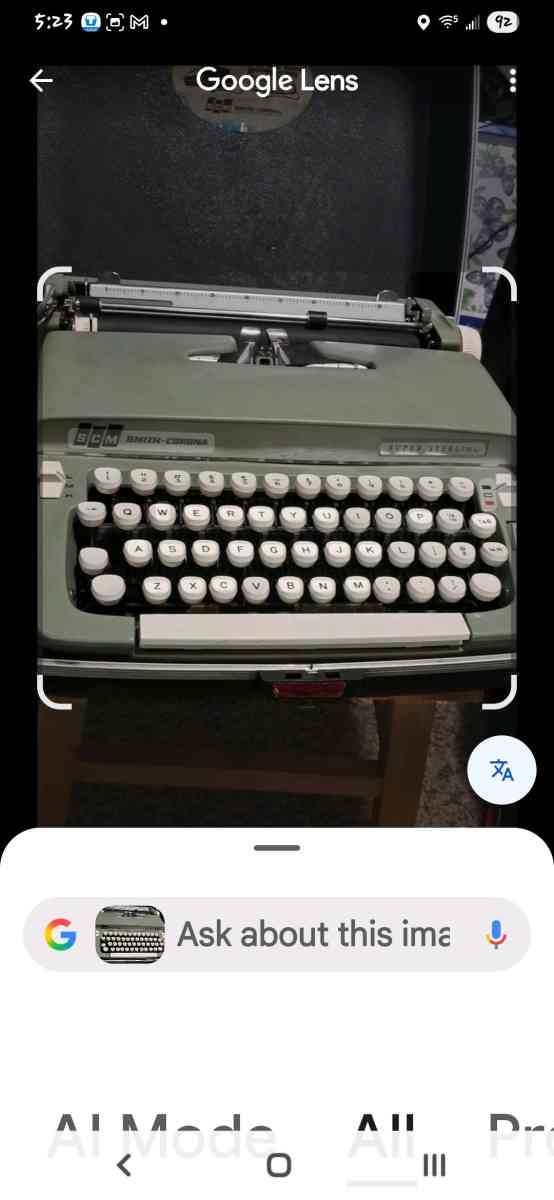 vintage typewriter