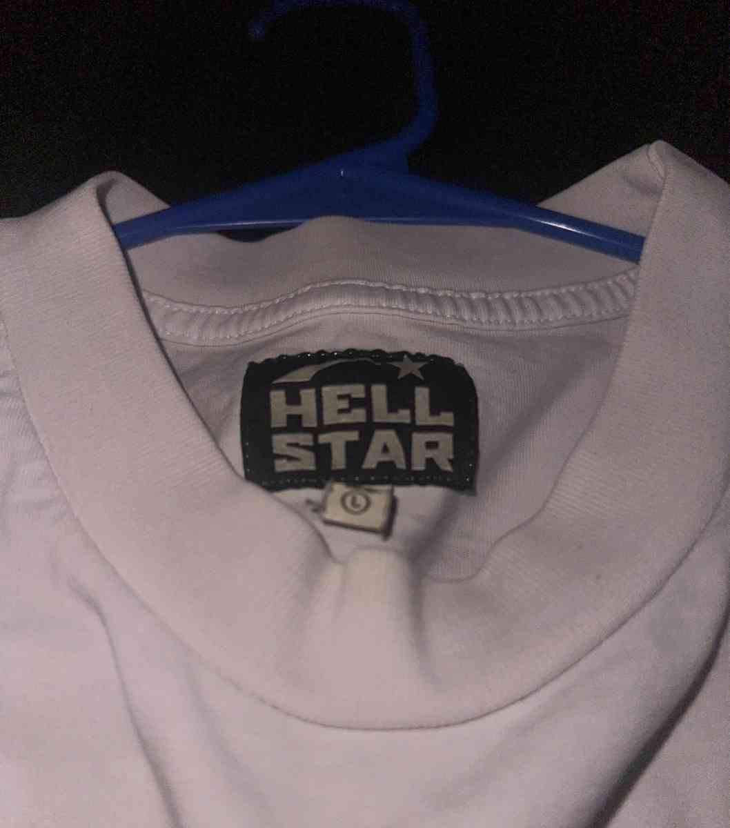 Hellstar brainwashed by hellstar white T shirt