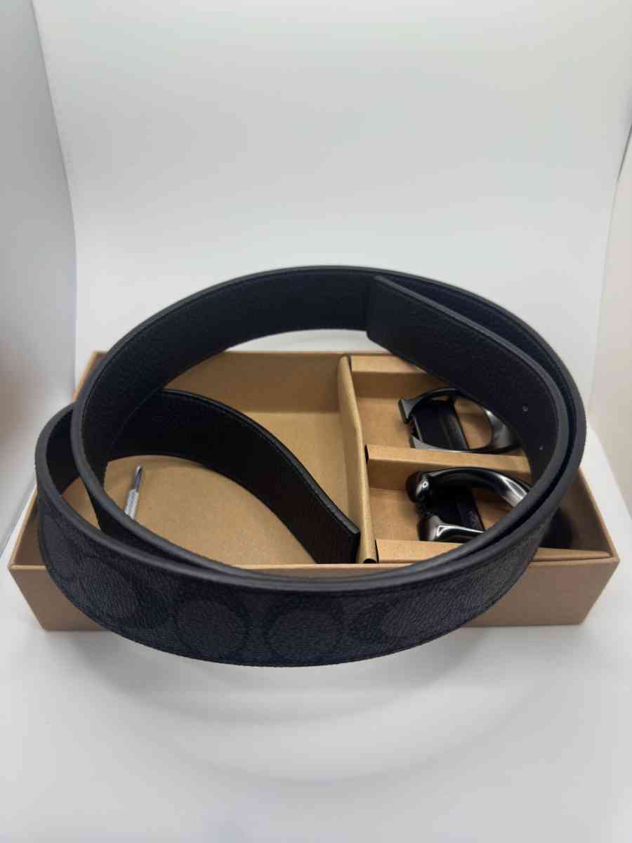 Coach Mens Belt with 2 Buckles