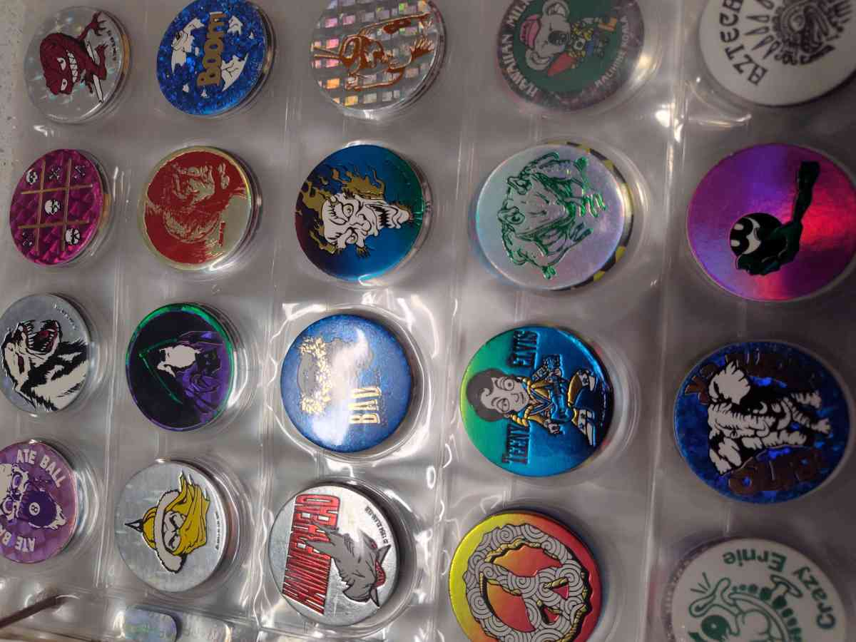 old pogs and four more pages of them 148in all