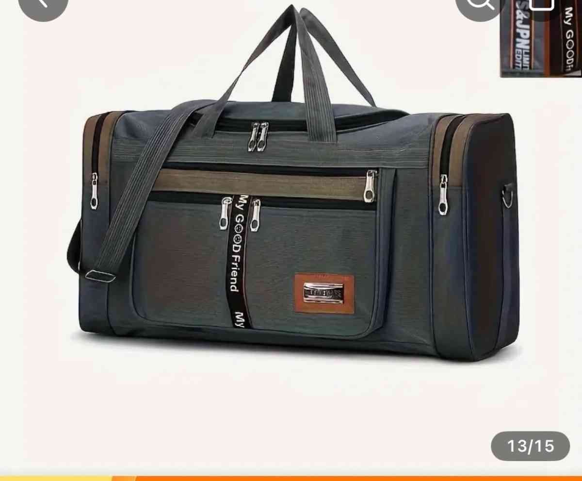 WEIDIWEISAER Mens Nylon Travel Duffel Bag  Large Capacity - Rochelle Park, New Jersey - FleaMarketBay