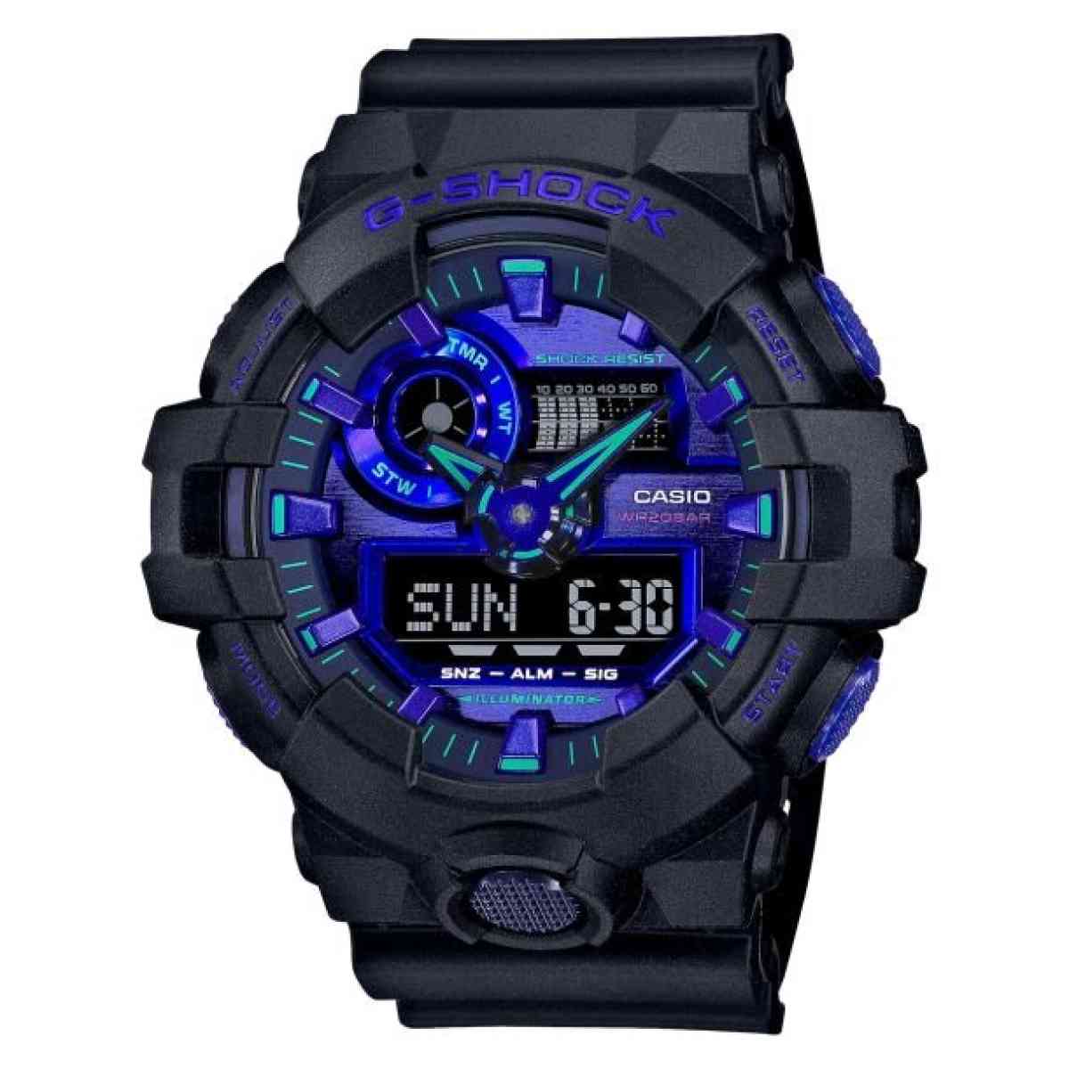 New with Tags Mens Casio G shock Watch GA 700VB 1A
