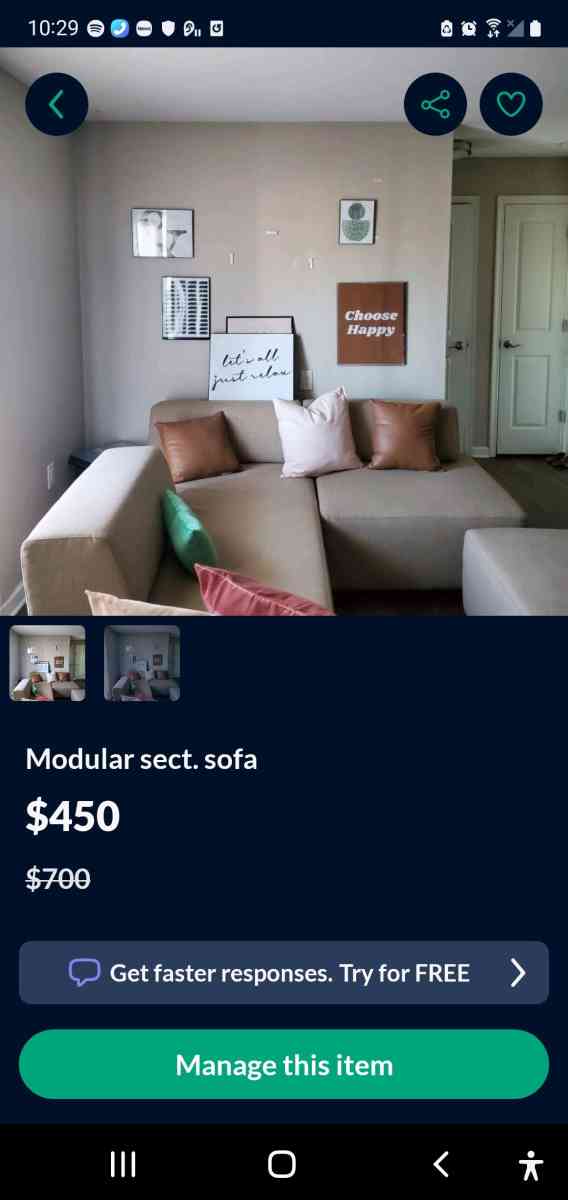 modular sofa - Richmond, Virginia - FleaMarketBay